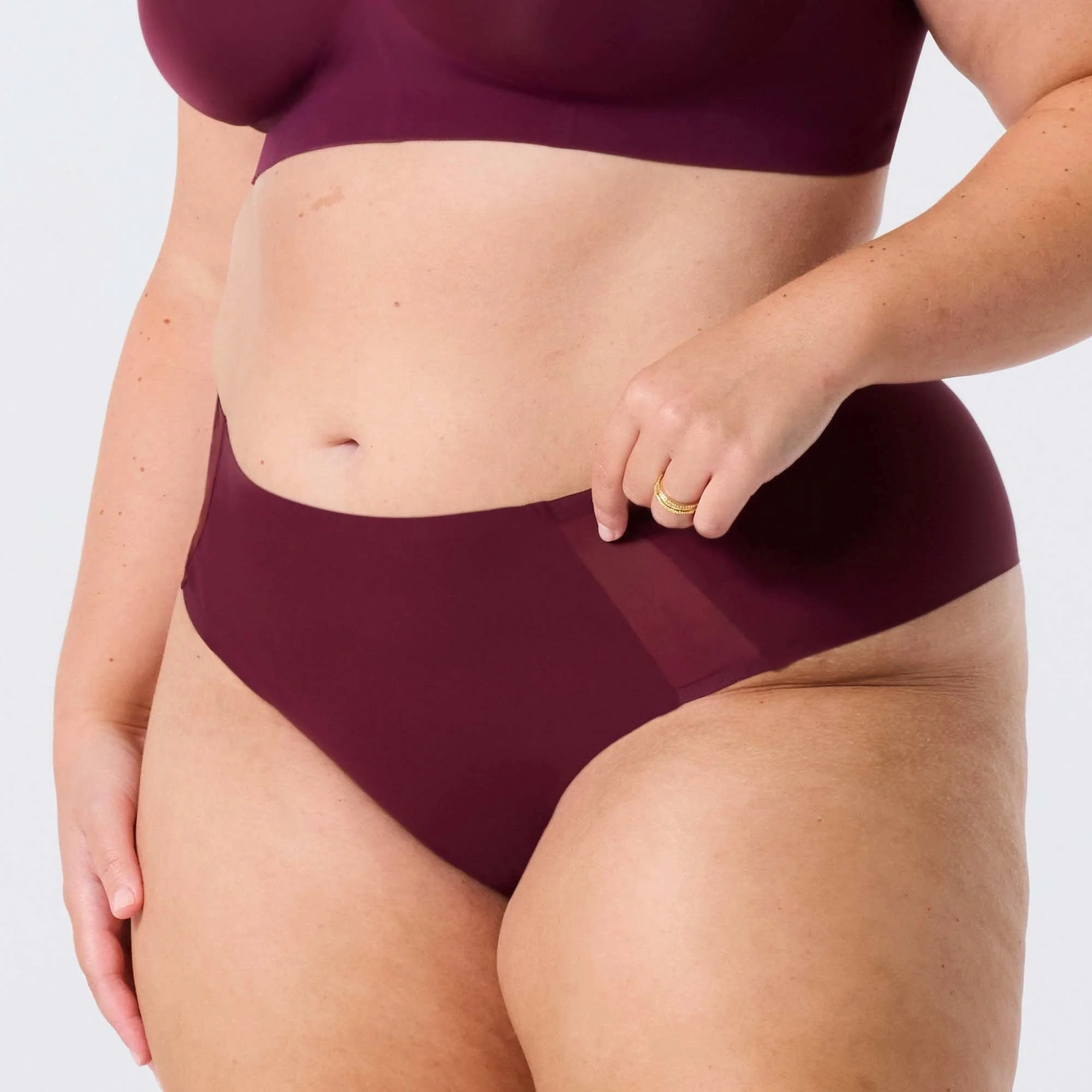 High-Waisted Thong — Mesh - Image 3