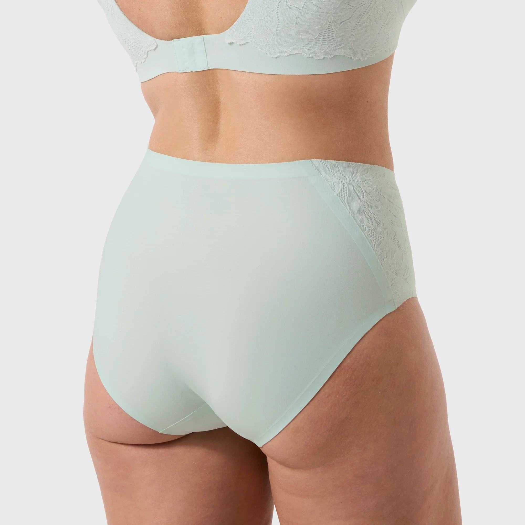 Smooth Lace High-Waisted Retro Bikini - Image 14
