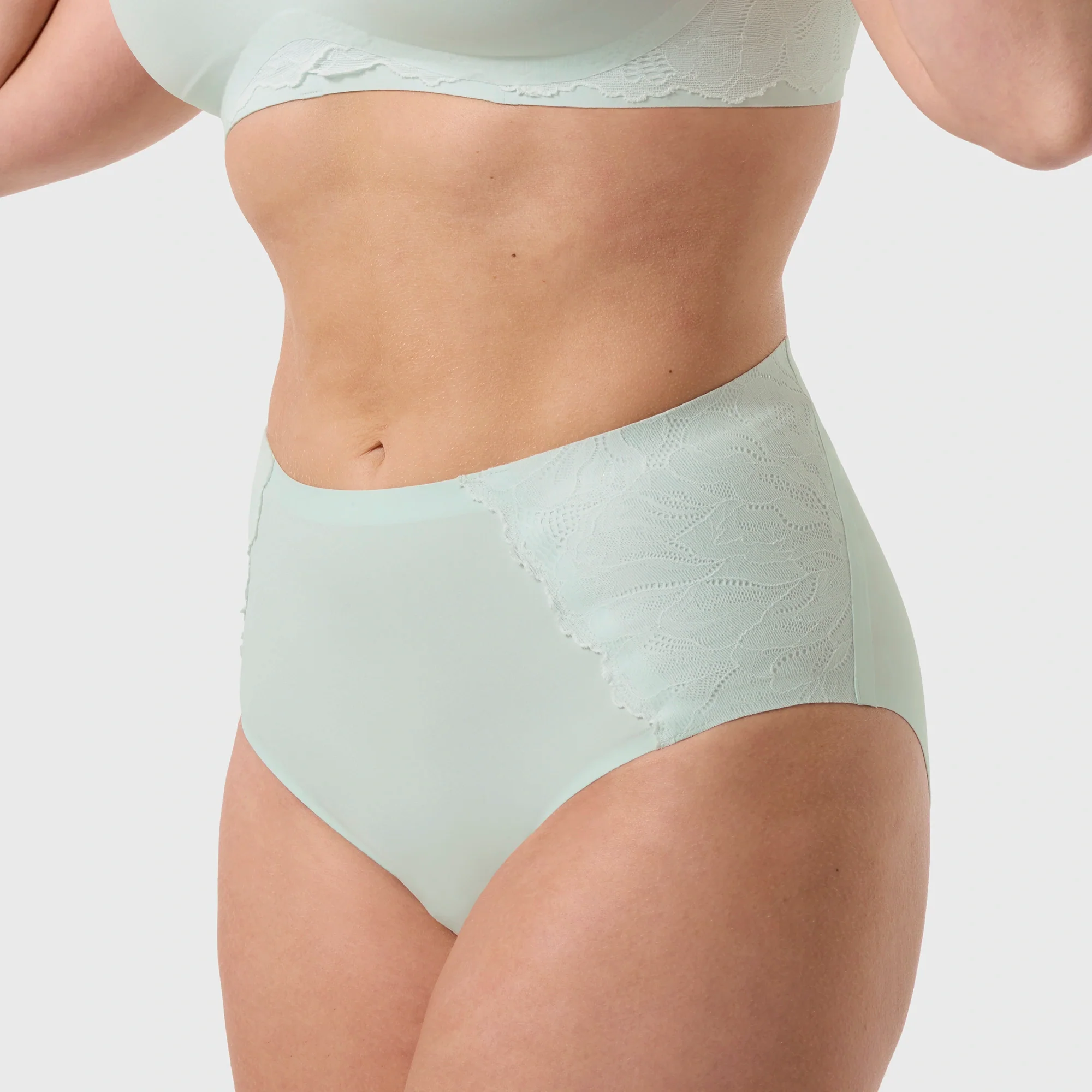 Smooth Lace High-Waisted Retro Bikini - Image 15